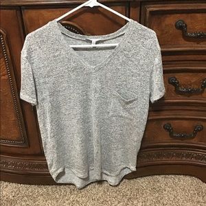 Purple Snow V Neck Shirt